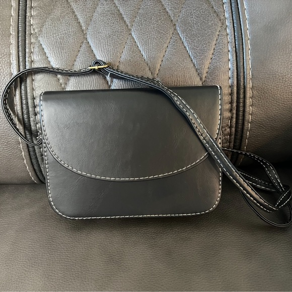 🎁FREE W $35 PURCHASE Faux Leather Handbag Bag Crossbody Satchel Gift Minimalist - Picture 9 of 14